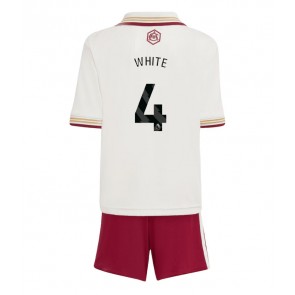 Arsenal Ben White #4 Dětské Alternativní dres komplet 2025-26 Krátký Rukáv (+ trenýrky)